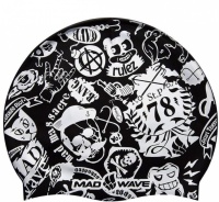 Mad Wave Silicone Printed Swim Cap 78 Junior