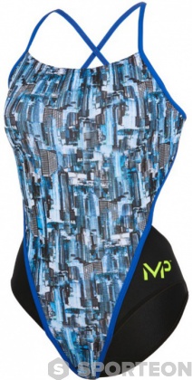 Maillots de bain femme Michael Phelps City Open Back Multicolor/Black