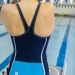 Maillots de bain compétition femme Finis Rival Closed Back Kneeskin Navy/Aqua