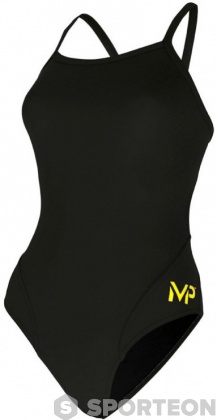 Maillots de bain femme Michael Phelps Solid Mid Back Black