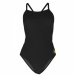 Maillots de bain femme Michael Phelps Solid Mid Back Black