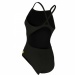 Maillots de bain femme Michael Phelps Solid Mid Back Black