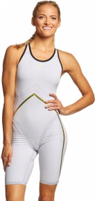 Maillots de bain compétition femme Finis Rival Open Back Kneeskin White Maillots de bain compétition femme Finis Rival Open Back Kneeskin White