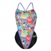 Maillots de bain femme Michael Phelps Riviera Open Back Multicolor/Black