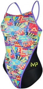 Maillots de bain femme Michael Phelps Riviera Racing Back Multicolor/Black Maillots de bain femme Michael Phelps Riviera Racing Back Multicolor/Black
