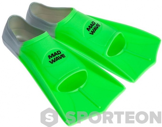 Palmes de natation Mad Wave Short Training Fins Green