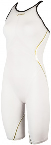 Maillots de bain compétition femme Finis Rival 2.0 Open Back Kneeskin White Maillots de bain compétition femme Finis Rival 2.0 Open Back Kneeskin White
