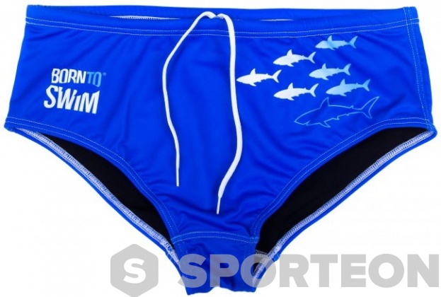 Maillots de bain homme BornToSwim Sharks Brief Blue