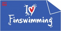 BornToSwim I Love Finswimming Towel