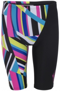 Aquafeel Stripe Confusion Jammer Boys Black/Multi Aquafeel Stripe Confusion Jammer Boys Black/Multi