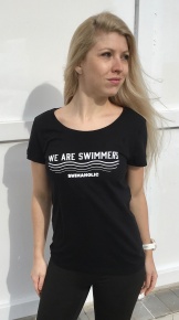 Swimaholic We Are Swimmers T-Shirt Women Black Swimaholic We Are Swimmers T-Shirt Women Black