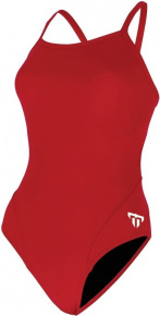Maillots de bain femme Michael Phelps Solid Mid Back Red/White Maillots de bain femme Michael Phelps Solid Mid Back Red/White