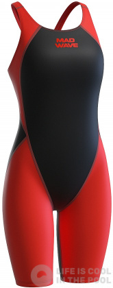 Maillots de bain compétition femme Mad Wave Revolution Openback Red