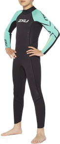 2XU Propel:Youth Wetsuit Black/Oasis