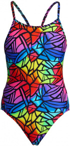 Maillots de bain fille Funkita Cabbage Patch Diamond Back One Piece Girls