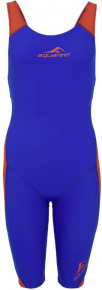 Maillots de bain compétition femme Aquafeel N2K Openback I-NOV Racing Blue/Orange