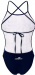 Maillots de bain femme Aquafeel Ice Cubes Mini-Crossback Blue/White