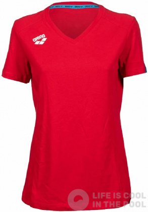 T-shirt femme Arena Women Team T-Shirt Panel Red