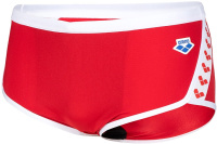 Arena Icons Swim Low Waist Short Solid Red/White Arena Icons Swim Low Waist Short Solid Red/White