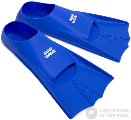 Palmes de natation Mad Wave Flippers Training Fins Blue