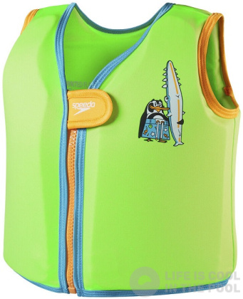 Gilets de natation enfant Speedo Character Printed Float Vest Chima Azure Blue/Fluro Green