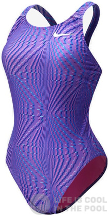 Maillots de bain femme Nike Hydrastrong Multi Print Polarized Pink Swimaholic