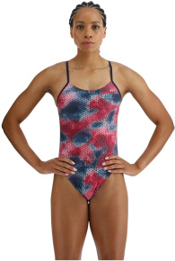 Maillots de bain femme Tyr Starhex Cutoutfit Red/Multi