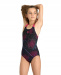 Maillots de bain fille Arena Girls Galactics Swimsuit Swim Pro Back Black/Freak Rose