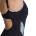 Arena Bodylift Chiara Swimsuit Strap Back Panel C-Cup Black/Turquoise Multi