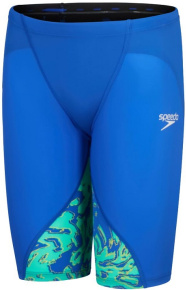 Maillots de bain compétition garçon Speedo Fastskin LZR Ignite Jammer Boy Cobalt Pop/Green Glow Maillots de bain compétition garçon Speedo Fastskin LZR Ignite Jammer Boy Cobalt Pop/Green Glow