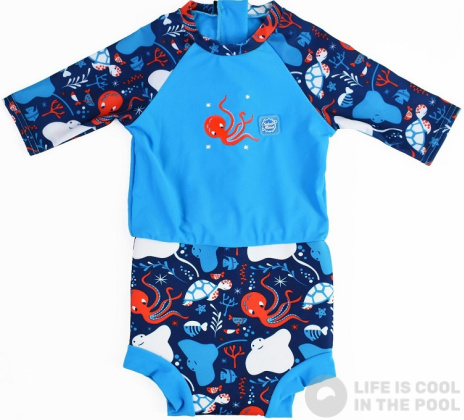 Maillots de bain bebe Splash About Happy Nappy Sunsuit Under the Sea