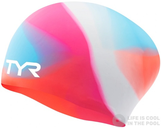 Bonnet de bain Tyr Tie Dye Long Hair Silicone Cap Junior