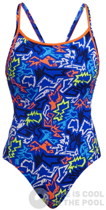 Maillots de bain femme Funkita Broken Hearts Diamond Back One Piece 