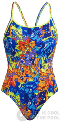 Maillots de bain femme Funkita Mixed Mess Diamond Back One Piece