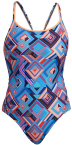 Maillots de bain femme Funkita Boxed Up Diamond Back One Piece Maillots de bain femme Funkita Boxed Up Diamond Back One Piece