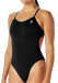 Maillots de bain femme Swimaholic Durafast Elite Cutoutfit Black