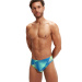 Maillots de bain homme Speedo Allover Digital 7cm Brief Black/True Cobalt