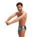 Maillots de bain homme Speedo Allover Digital 7cm Brief Black/True Cobalt