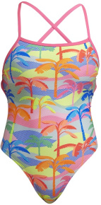 Maillots de bain femme Funkita Poka Palm Strapped In One Piece Maillots de bain femme Funkita Poka Palm Strapped In One Piece
