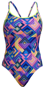 Maillots de bain femme Funkita Be Square Diamond Back One Piece Maillots de bain femme Funkita Be Square Diamond Back One Piece