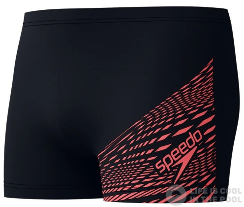 Speedo Medley Logo Aquashort Black/Coral Pink