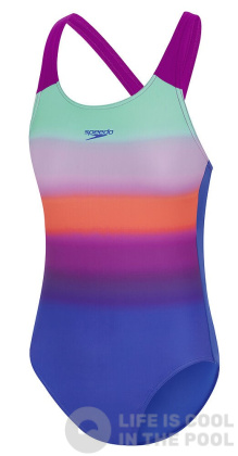 Speedo Digital Placement Pulseback Purple/Multi
