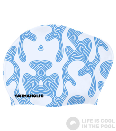 Bonnet de bain cheveux longs  Swimaholic Labyrinth Long Hair Cap