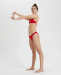 Maillots de bain femme Arena Solid Tie Back Top Red/White