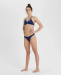 Arena Solid Tie Back Top Navy/White
