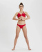 Maillot de bain deux pièces Arena Solid Bottom Red/White
