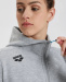 Sweatshirt pour femmes Arena Women Team Hooded Jacket Panel Medium Grey/Heather