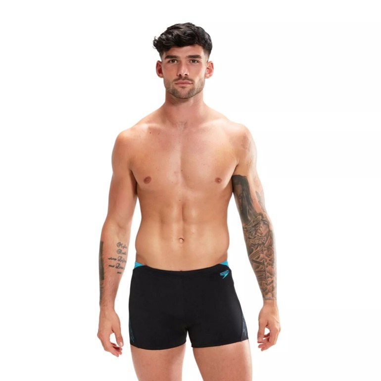 Maillots de bain homme Speedo Hyper Boom Splice Aquashort Black/Bolt