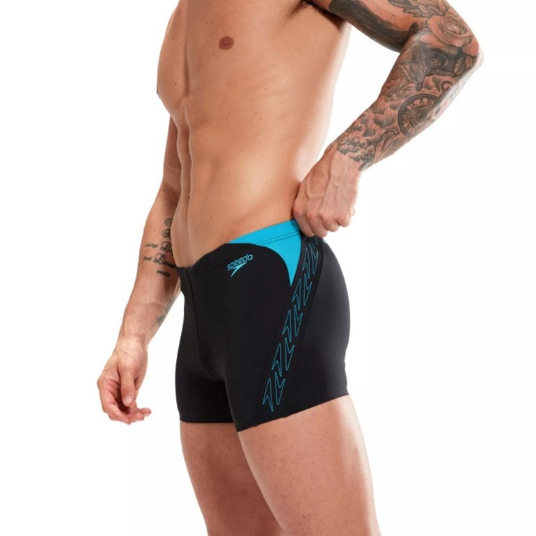Maillots de bain homme Speedo Hyper Boom Splice Aquashort Black/Bolt