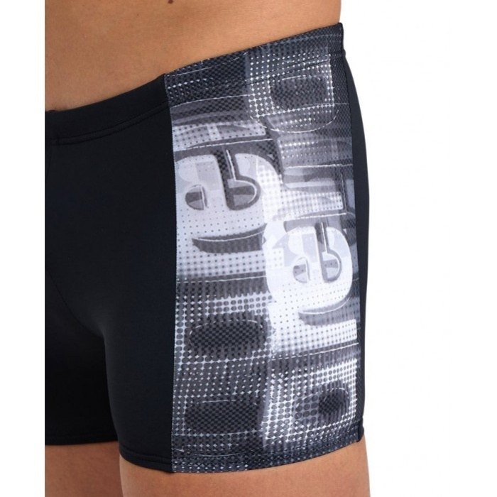 Maillots de bain homme Arena Overlap Swim Short Black/White Multi